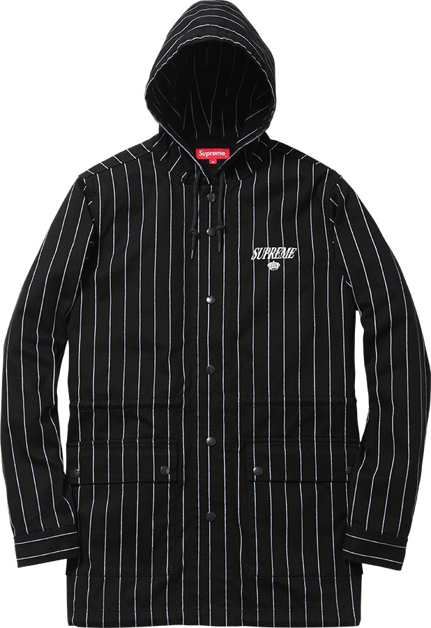 Pinstripe Twill Parka view 8